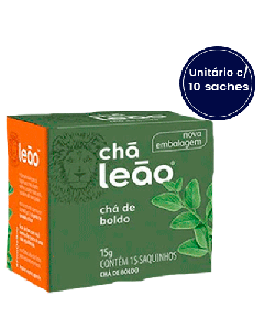 Chá Boldo do Chile Leão com 10 Saquinhos