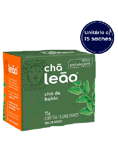Chá Boldo do Chile Leão com 15 Saches