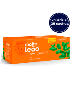 Chá Matte Natural Leão com 25 Saquinhos