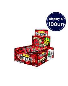 Chiclete Sabor Tutti Frutti Buzzy Tatuagem Tribal Display c/ 100un