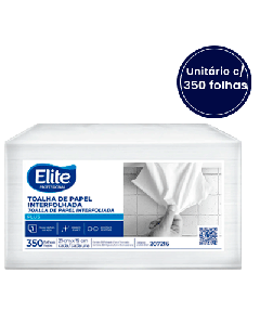 Papel Toalha Interfolha Simples Elite Plus com 350 folhas