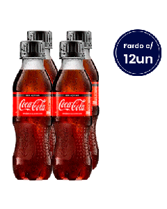 Refrigerante Coca-Cola Zero Pet 200ml Fardo com 12 unidades